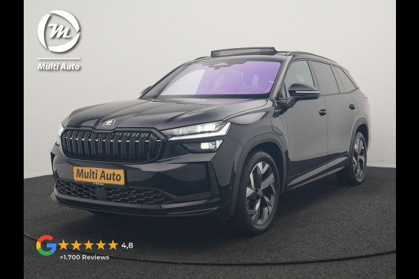 Škoda Kodiaq 1.5 TSI Sportline Business PHEV 204pk Dealer O.H | Panodak | Trekhaak Af Fabriek | Adaptive Cruise | Head Up | 360 Camera | Canton | Alcantara Sportstoelen Memory & Verwarmd | Stuur Verwarmd | Keyless | Sfeerverlichting | Apple Carplay | DAB | Navigatie | Virtual | 19"L.M | Plug In Hybrid |