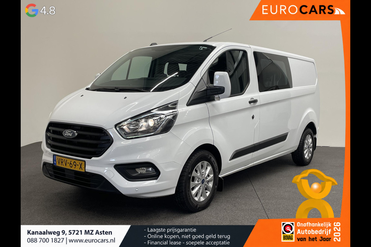 Ford Transit Custom 300 2.0 TDCI L2H1 Trend Dubbele Cabine Automaat Navigatie Airco Navigatie Bluetooth Trekhaak Parkeercamera Parkeersensoren voor en achter