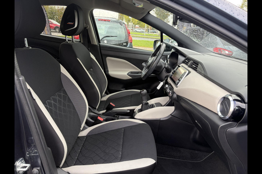 Nissan Micra 1.0 IG-T N-Design ✓Carplay✓Trekhaak✓Navi✓Airco✓Cruise✓Rijstrooksensor✓Pdc✓Lm velgen✓4 Elekt Ramen✓Zeer Zuinig✓Weinig km✓N.A.P✓Apk tot 04-2027