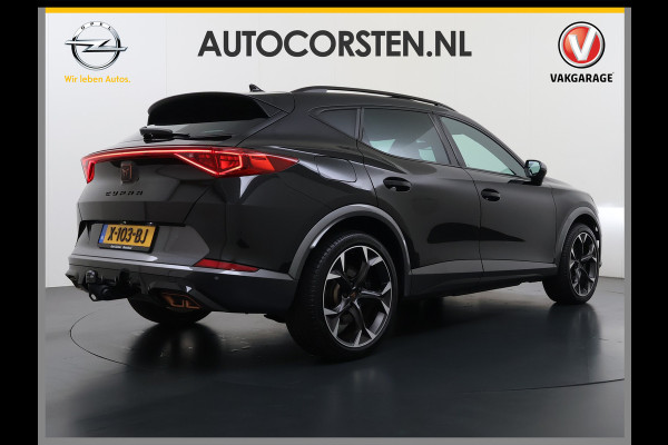 CUPRA Formentor 1.4T 245PK e-Hybrid VZ Performance SOH 100% Trekhaak Panoramadak Adap.Cruise Stoel+Stuurverwarming Elek.Achterklep 3-Zone Ecc Na Apple Carplay/Android Auto DAB Isofix Licht-/regensensor Draadloze lader Dodehoekdetectie File assistent 1e Eigenaar Origineel Nederlandse Auto
