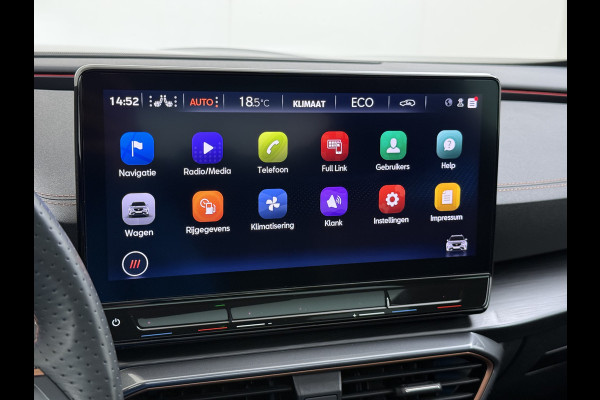 CUPRA Formentor 1.4T 245PK e-Hybrid VZ Performance SOH 100% Trekhaak Panoramadak Adap.Cruise Stoel+Stuurverwarming Elek.Achterklep 3-Zone Ecc Na Apple Carplay/Android Auto DAB Isofix Licht-/regensensor Draadloze lader Dodehoekdetectie File assistent 1e Eigenaar Origineel Nederlandse Auto