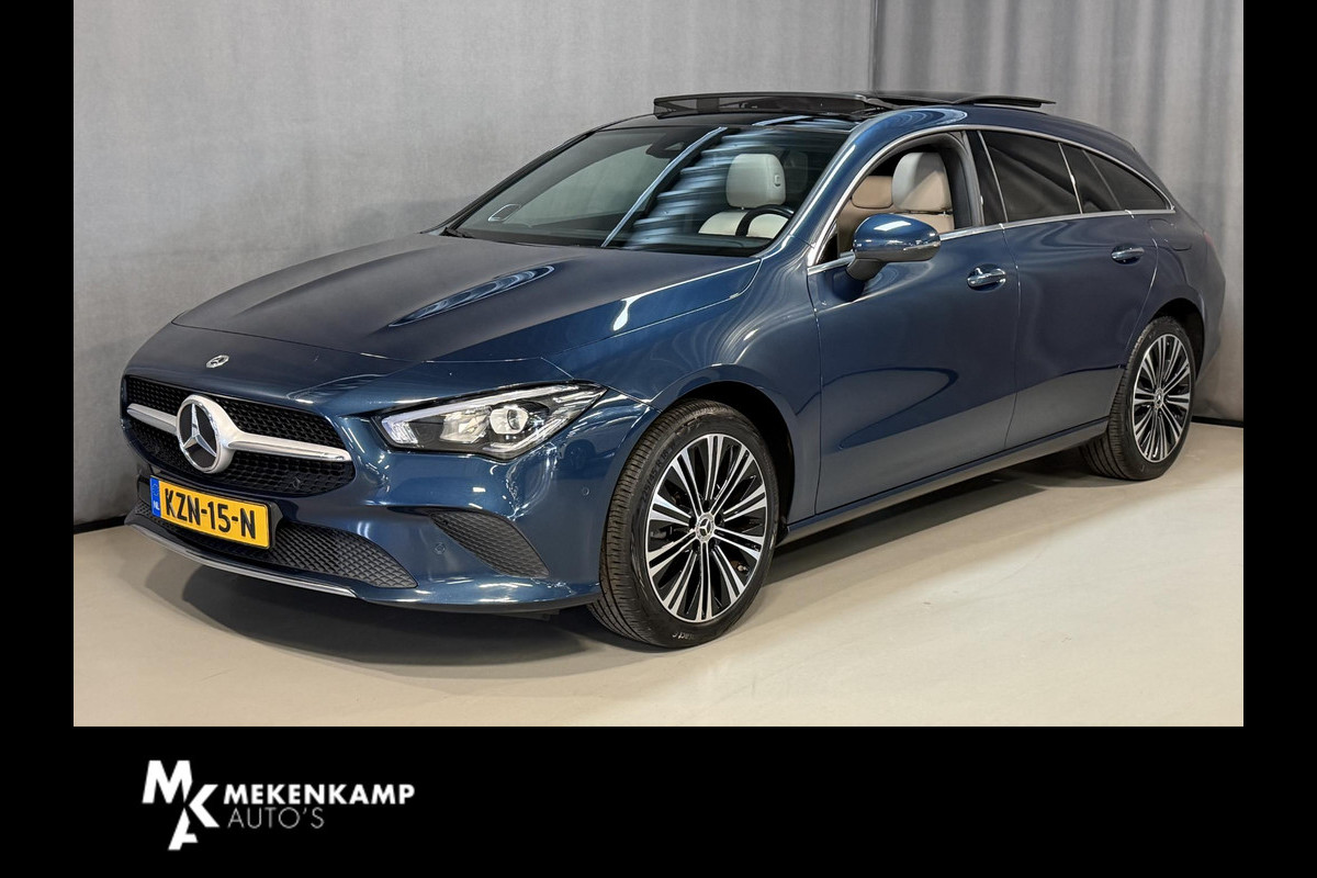 Mercedes-Benz CLA-Klasse Shooting Brake 250 e Luxury Line 18"/Panoramadak/Leder/Stoel + stuurverwarming/Burmester/Elektrische klep/Keyless/PDC v+a/Apple Carplay & Android Auto