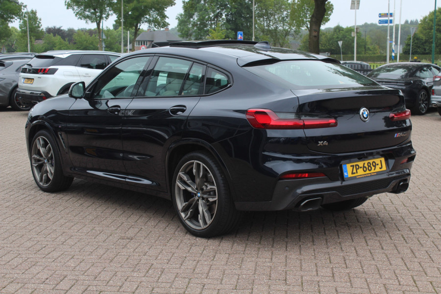 BMW X4 M40i High Exe. M Sport 73.952 km NL Auto. / Trekhaak / Panoramadak / Camera / Head-up / Luxe Leder / 21'' / Harman Kardon / Navigatie / Stuur+Stoelverwarming / DAB / Dodehoek / Cruise Control