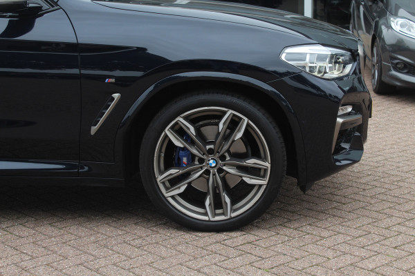 BMW X4 M40i High Exe. M Sport 73.952 km NL Auto. / Trekhaak / Panoramadak / Camera / Head-up / Luxe Leder / 21'' / Harman Kardon / Navigatie / Stuur+Stoelverwarming / DAB / Dodehoek / Cruise Control