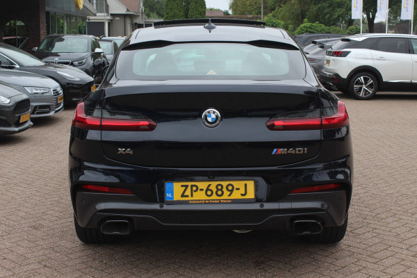BMW X4 M40i High Exe. M Sport 73.952 km NL Auto. / Trekhaak / Panoramadak / Camera / Head-up / Luxe Leder / 21'' / Harman Kardon / Navigatie / Stuur+Stoelverwarming / DAB / Dodehoek / Cruise Control