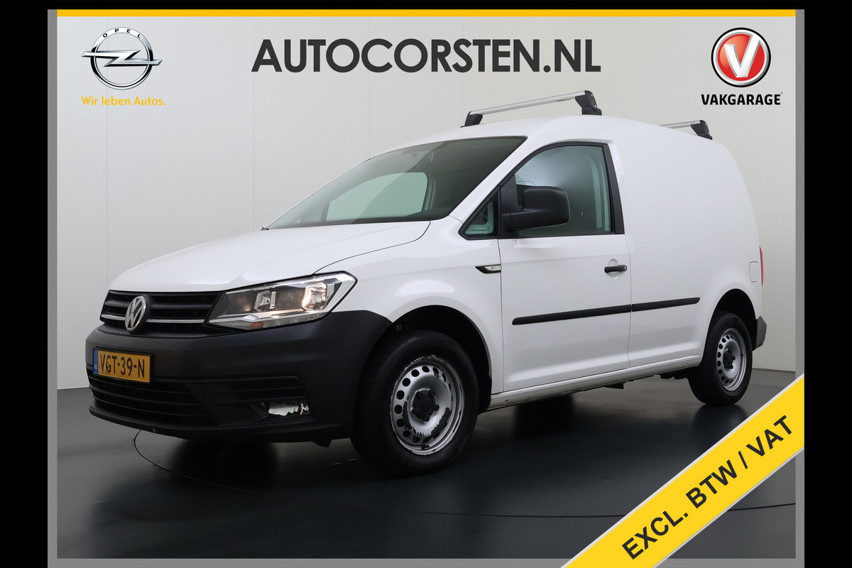 Volkswagen Caddy 2.0TDI Trekhaak Navi Euro 6 Airco Apple Carplay/Android Auto Cruise Control Bluetooth L1H1 BMT Trendline Betonplex Vloer Laden Schuifdeur Wandbetimmering 1.400kg Trekgewicht 1e Eigenaar
