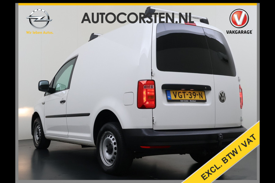Volkswagen Caddy 2.0TDI Trekhaak Navi Euro 6 Airco Apple Carplay/Android Auto Cruise Control Bluetooth L1H1 BMT Trendline Betonplex Vloer Laden Schuifdeur Wandbetimmering 1.400kg Trekgewicht 1e Eigenaar