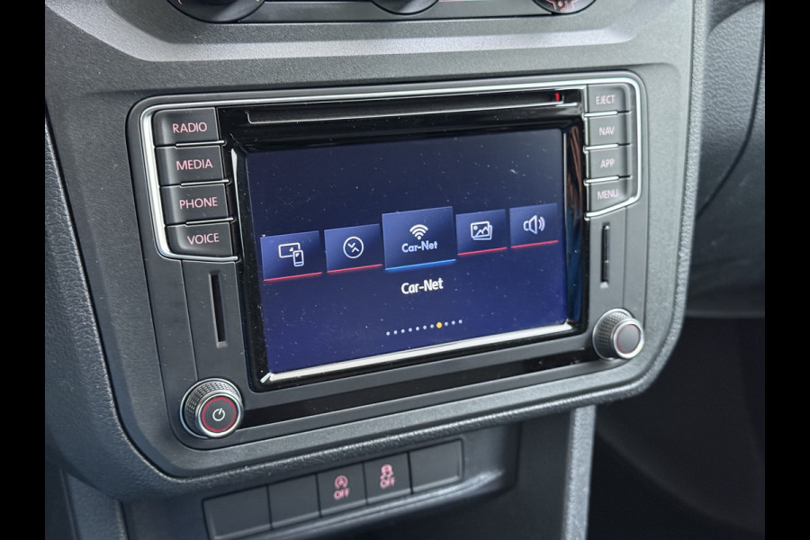 Volkswagen Caddy 2.0TDI Trekhaak Navi Euro 6 Airco Apple Carplay/Android Auto Cruise Control Bluetooth L1H1 BMT Trendline Betonplex Vloer Laden Schuifdeur Wandbetimmering 1.400kg Trekgewicht 1e Eigenaar