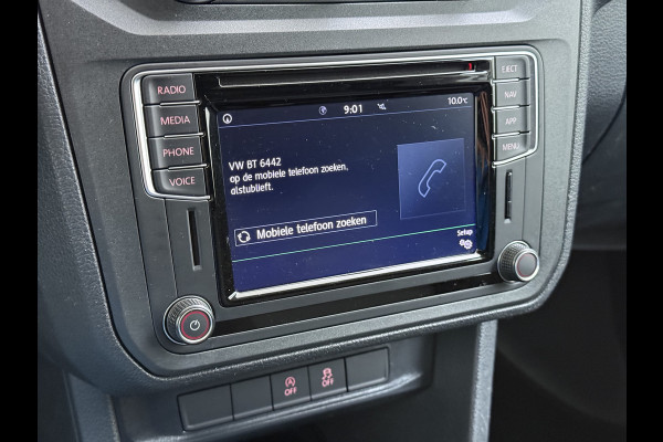 Volkswagen Caddy 2.0TDI Trekhaak Navi Euro 6 Airco Apple Carplay/Android Auto Cruise Control Bluetooth L1H1 BMT Trendline Betonplex Vloer Laden Schuifdeur Wandbetimmering 1.400kg Trekgewicht 1e Eigenaar