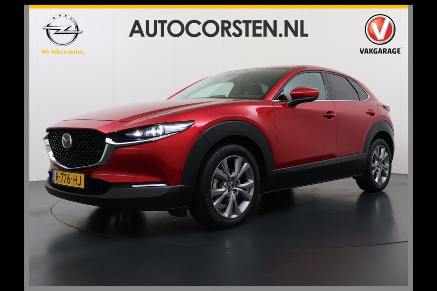 Mazda CX-30 2.0I M.Hybrid Luxury Automaat Leder+Memory Adap.Cruise Bose®-Audio Camera Stuur+Stoelverwarming Navi Bluetooth Apple Carplay/And Dodehoekdetectie Elek.Achterklep Keyless Regen-Lichtsensor Privacy Glas Lmv Isofix 1e Eigenaar Origineel Nederlandse Auto