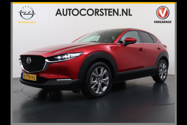 Mazda CX-30 2.0I M.Hybrid Luxury Automaat Leder+Memory Adap.Cruise Bose®-Audio Camera Stuur+Stoelverwarming Navi Bluetooth Apple Carplay/And Dodehoekdetectie Elek.Achterklep Keyless Regen-Lichtsensor Privacy Glas Lmv Isofix 1e Eigenaar Origineel Nederlandse Auto