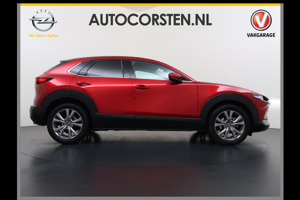 Mazda CX-30 2.0I M.Hybrid Luxury Automaat Leder+Memory Adap.Cruise Bose®-Audio Camera Stuur+Stoelverwarming Navi Bluetooth Apple Carplay/And Dodehoekdetectie Elek.Achterklep Keyless Regen-Lichtsensor Privacy Glas Lmv Isofix 1e Eigenaar Origineel Nederlandse Auto