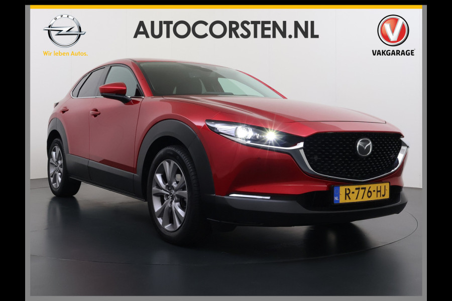 Mazda CX-30 2.0I M.Hybrid Luxury Automaat Leder+Memory Adap.Cruise Bose®-Audio Camera Stuur+Stoelverwarming Navi Bluetooth Apple Carplay/And Dodehoekdetectie Elek.Achterklep Keyless Regen-Lichtsensor Privacy Glas Lmv Isofix 1e Eigenaar Origineel Nederlandse Auto