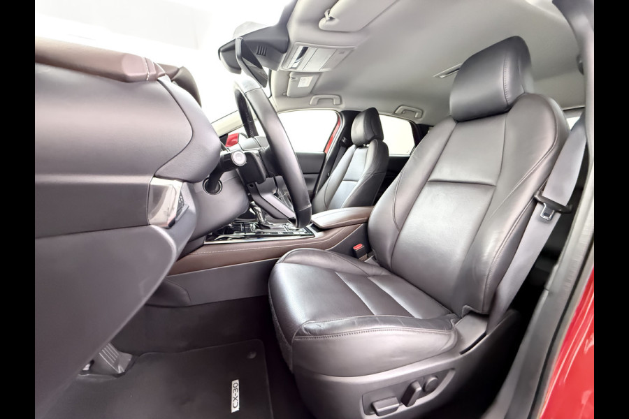 Mazda CX-30 2.0I M.Hybrid Luxury Automaat Leder+Memory Adap.Cruise Bose®-Audio Camera Stuur+Stoelverwarming Navi Bluetooth Apple Carplay/And Dodehoekdetectie Elek.Achterklep Keyless Regen-Lichtsensor Privacy Glas Lmv Isofix 1e Eigenaar Origineel Nederlandse Auto