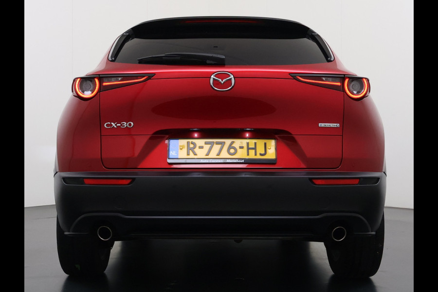 Mazda CX-30 2.0I M.Hybrid Luxury Automaat Leder+Memory Adap.Cruise Bose®-Audio Camera Stuur+Stoelverwarming Navi Bluetooth Apple Carplay/And Dodehoekdetectie Elek.Achterklep Keyless Regen-Lichtsensor Privacy Glas Lmv Isofix 1e Eigenaar Origineel Nederlandse Auto