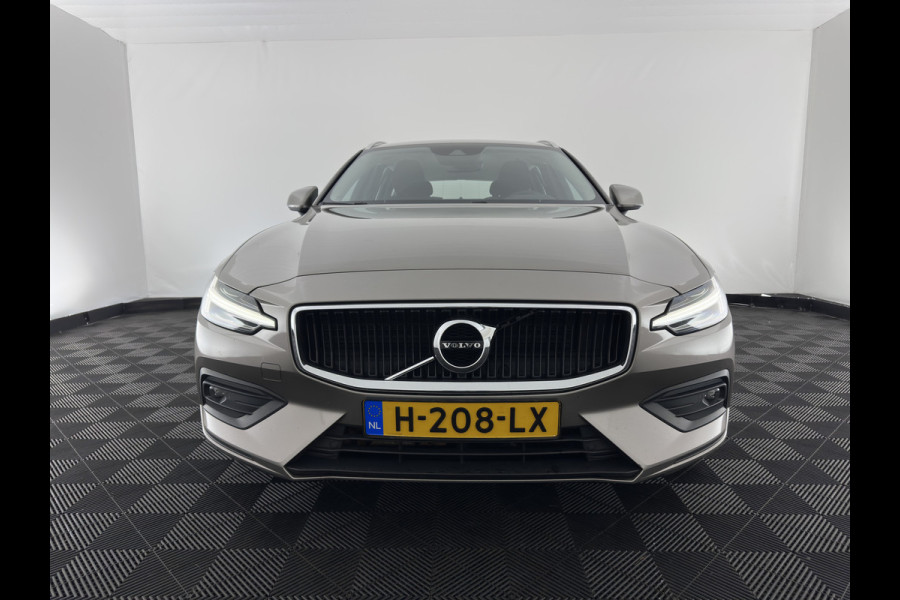 Volvo V60 2.0 D4 Momentum Pro (INCL.BTW) Aut. *LEATHER | FULL-LED | HEATED-COMFORTSEATS | DIGI-COCKPIT | CARPLAY | NAVI-FULLMAP | ECC | PDC | CRUISE | 17''ALU | TOWBAR*