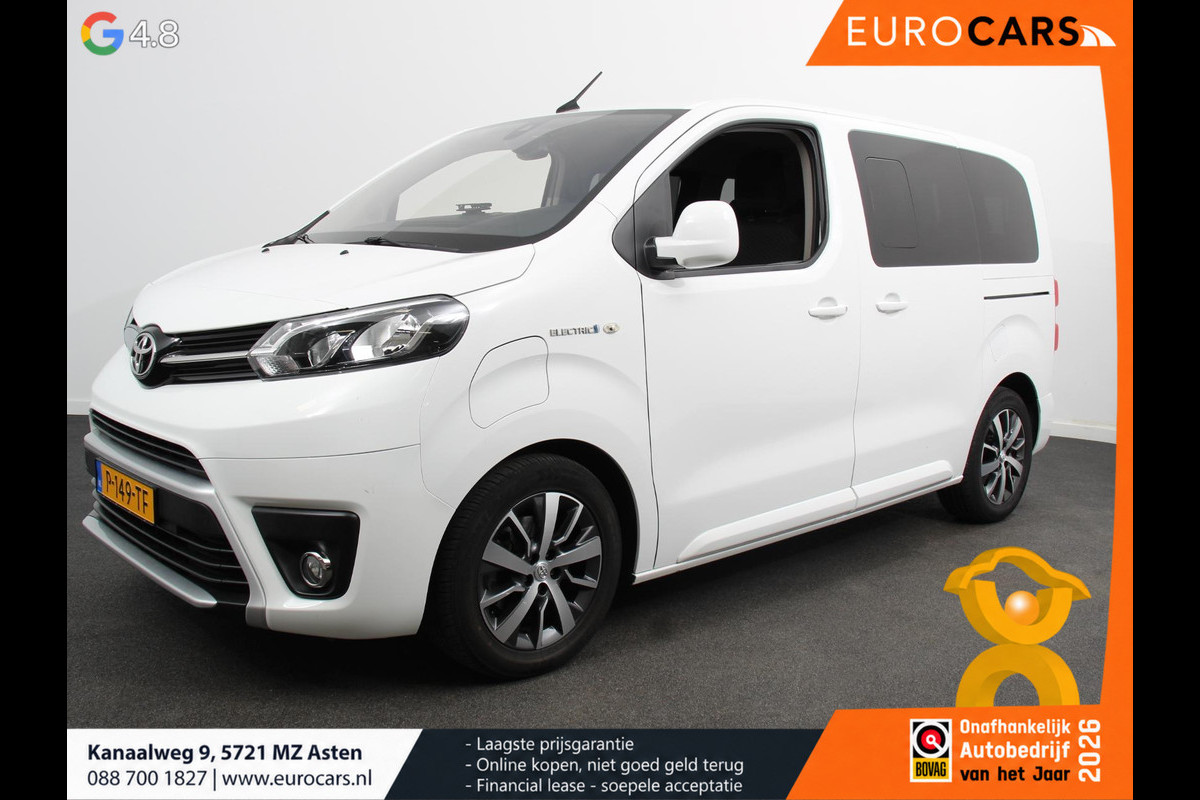 Toyota PROACE Electric Verso Luxury L2 8persoons PERSONENBUS 8p SOH 89% Navigatie Parkeersensoren Cruise Control Stoelverwarming Climate Control LM Velgen