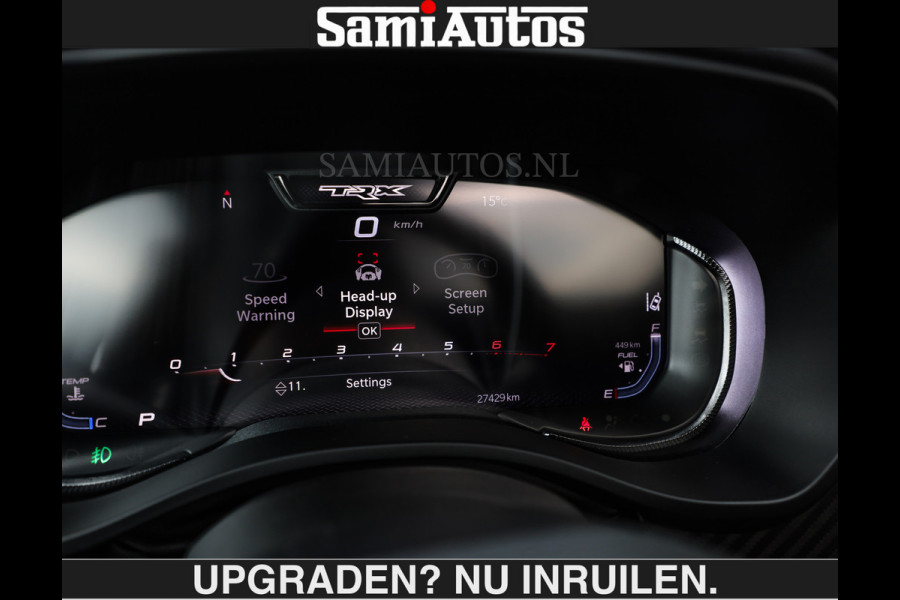 Dodge Ram HELLCAT TRX 800PK | 6.2 V8 FINAL EDITION | 139950,- | LAUNCH CONTROL | CARBON | MEGA DIK | HUD | RAMBAR | 22 INCH WHEELS | RAM V DUBBELE CABINE | 5 PERSOONS | DC CREW CAB |
