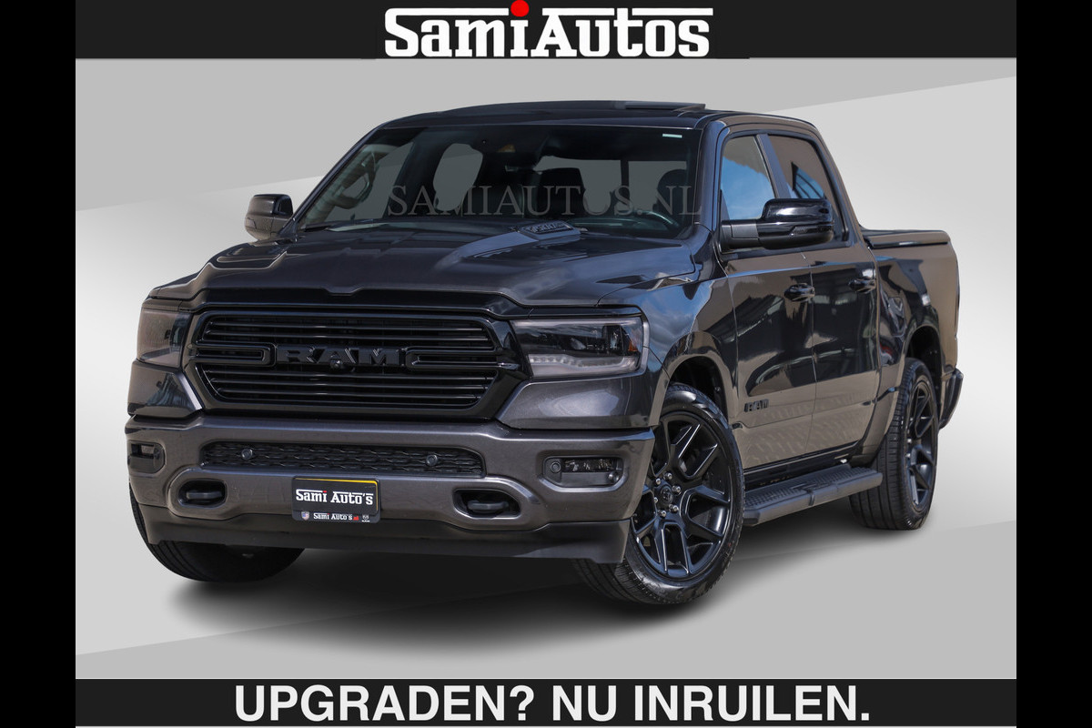Dodge Ram SPORT | MEEST VOLLE RAM | €69950,- excl | 5.7 V8 HEMI | LUCHTVERING | HUD | MWK | PANO | VOL DIGI SCHERMEN | NIGHT EDITION | DUBBELE CABINE | 5 PERSOONS | DC | CREW CAB | TOP STAAT | KLEUR: GRANITE NIGHT EDITION GEWELDIGE KLEUR |