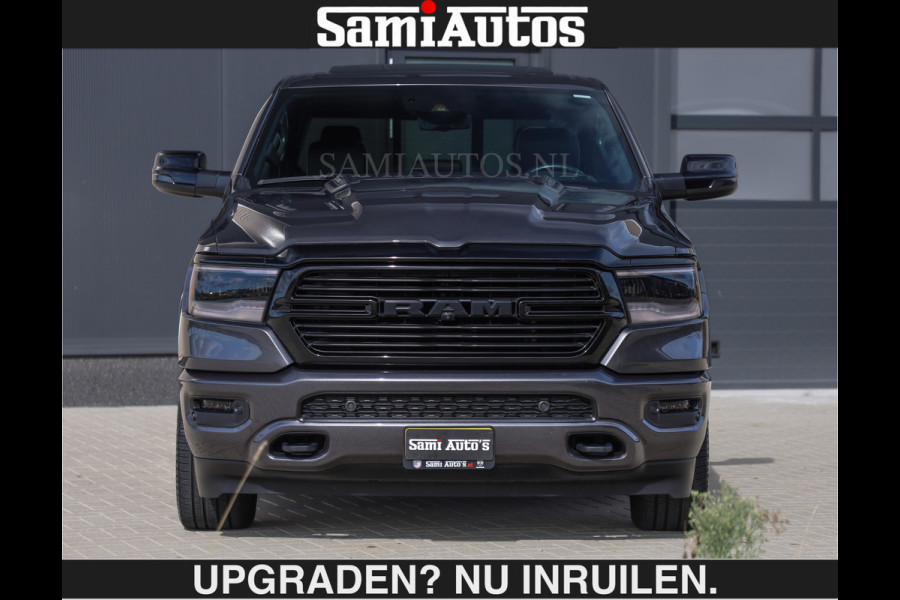 Dodge Ram SPORT | MEEST VOLLE RAM | €69950,- excl | 5.7 V8 HEMI | LUCHTVERING | HUD | MWK | PANO | VOL DIGI SCHERMEN | NIGHT EDITION | DUBBELE CABINE | 5 PERSOONS | DC | CREW CAB | TOP STAAT | KLEUR: GRANITE NIGHT EDITION GEWELDIGE KLEUR |