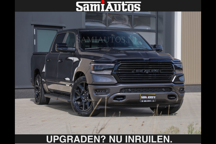 Dodge Ram SPORT | MEEST VOLLE RAM | €69950,- excl | 5.7 V8 HEMI | LUCHTVERING | HUD | MWK | PANO | VOL DIGI SCHERMEN | NIGHT EDITION | DUBBELE CABINE | 5 PERSOONS | DC | CREW CAB | TOP STAAT | KLEUR: GRANITE NIGHT EDITION GEWELDIGE KLEUR |
