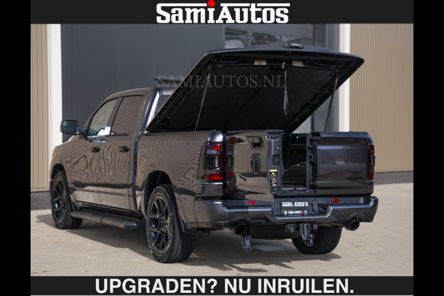 Dodge Ram SPORT | MEEST VOLLE RAM | €69950,- excl | 5.7 V8 HEMI | LUCHTVERING | HUD | MWK | PANO | VOL DIGI SCHERMEN | NIGHT EDITION | DUBBELE CABINE | 5 PERSOONS | DC | CREW CAB | TOP STAAT | KLEUR: GRANITE NIGHT EDITION GEWELDIGE KLEUR |