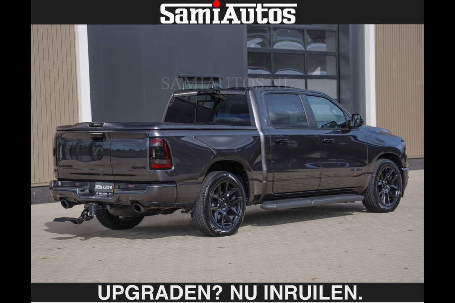 Dodge Ram SPORT | MEEST VOLLE RAM | €69950,- excl | 5.7 V8 HEMI | LUCHTVERING | HUD | MWK | PANO | VOL DIGI SCHERMEN | NIGHT EDITION | DUBBELE CABINE | 5 PERSOONS | DC | CREW CAB | TOP STAAT | KLEUR: GRANITE NIGHT EDITION GEWELDIGE KLEUR |