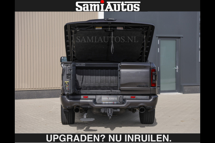 Dodge Ram SPORT | MEEST VOLLE RAM | €69950,- excl | 5.7 V8 HEMI | LUCHTVERING | HUD | MWK | PANO | VOL DIGI SCHERMEN | NIGHT EDITION | DUBBELE CABINE | 5 PERSOONS | DC | CREW CAB | TOP STAAT | KLEUR: GRANITE NIGHT EDITION GEWELDIGE KLEUR |