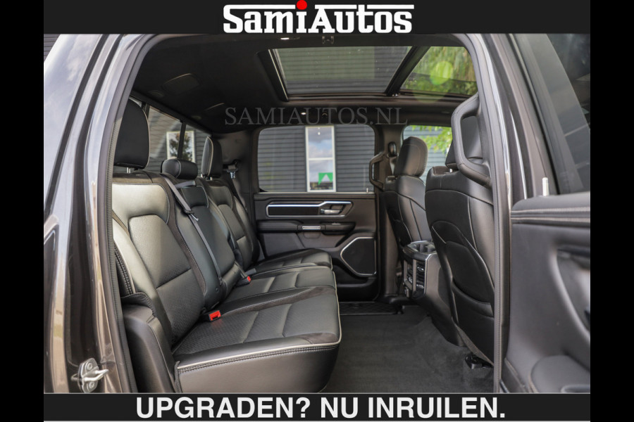 Dodge Ram SPORT | MEEST VOLLE RAM | €69950,- excl | 5.7 V8 HEMI | LUCHTVERING | HUD | MWK | PANO | VOL DIGI SCHERMEN | NIGHT EDITION | DUBBELE CABINE | 5 PERSOONS | DC | CREW CAB | TOP STAAT | KLEUR: GRANITE NIGHT EDITION GEWELDIGE KLEUR |