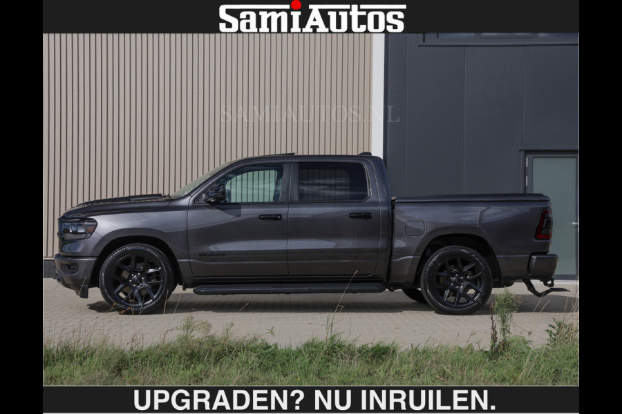 Dodge Ram SPORT | MEEST VOLLE RAM | €69950,- excl | 5.7 V8 HEMI | LUCHTVERING | HUD | MWK | PANO | VOL DIGI SCHERMEN | NIGHT EDITION | DUBBELE CABINE | 5 PERSOONS | DC | CREW CAB | TOP STAAT | KLEUR: GRANITE NIGHT EDITION GEWELDIGE KLEUR |