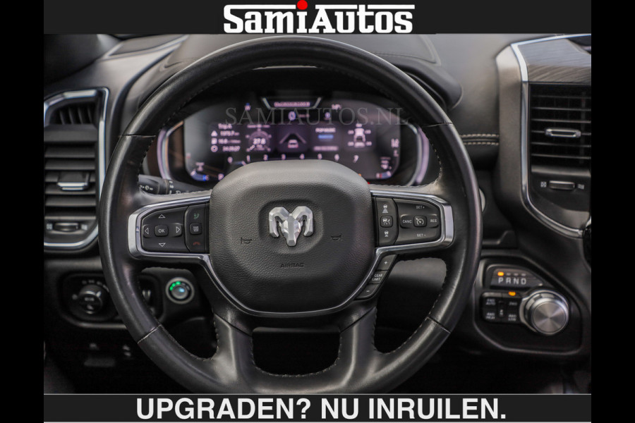 Dodge Ram SPORT | MEEST VOLLE RAM | €69950,- excl | 5.7 V8 HEMI | LUCHTVERING | HUD | MWK | PANO | VOL DIGI SCHERMEN | NIGHT EDITION | DUBBELE CABINE | 5 PERSOONS | DC | CREW CAB | TOP STAAT | KLEUR: GRANITE NIGHT EDITION GEWELDIGE KLEUR |
