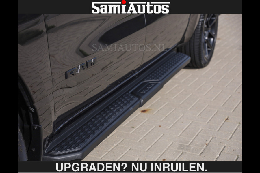 Dodge Ram SPORT | MEEST VOLLE RAM | €69950,- excl | 5.7 V8 HEMI | LUCHTVERING | HUD | MWK | PANO | VOL DIGI SCHERMEN | NIGHT EDITION | DUBBELE CABINE | 5 PERSOONS | DC | CREW CAB | TOP STAAT | KLEUR: GRANITE NIGHT EDITION GEWELDIGE KLEUR |