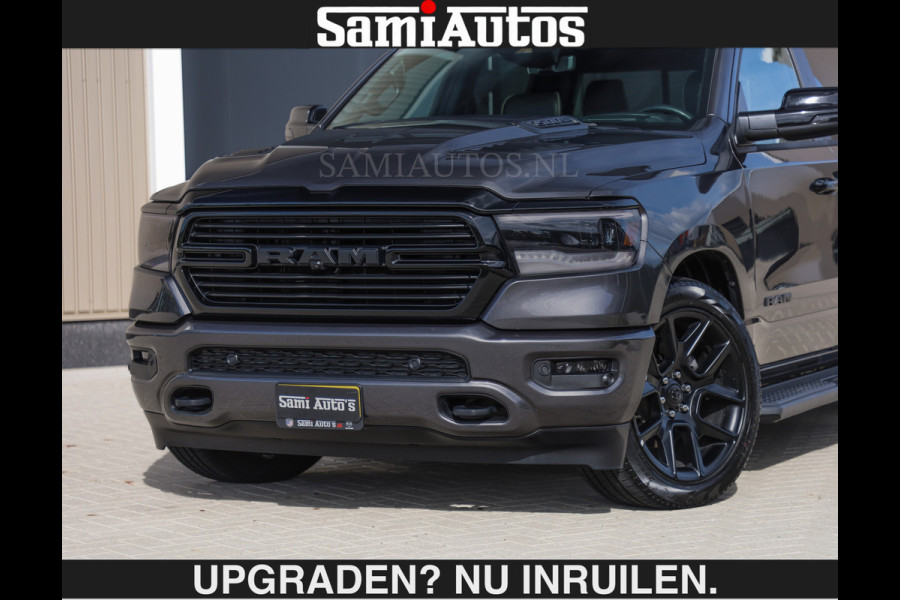 Dodge Ram SPORT | MEEST VOLLE RAM | €69950,- excl | 5.7 V8 HEMI | LUCHTVERING | HUD | MWK | PANO | VOL DIGI SCHERMEN | NIGHT EDITION | DUBBELE CABINE | 5 PERSOONS | DC | CREW CAB | TOP STAAT | KLEUR: GRANITE NIGHT EDITION GEWELDIGE KLEUR |