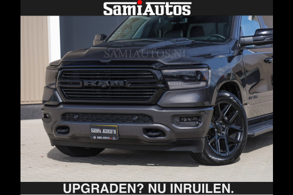 Dodge Ram SPORT | MEEST VOLLE RAM | €69950,- excl | 5.7 V8 HEMI | LUCHTVERING | HUD | MWK | PANO | VOL DIGI SCHERMEN | NIGHT EDITION | DUBBELE CABINE | 5 PERSOONS | DC | CREW CAB | TOP STAAT | KLEUR: GRANITE NIGHT EDITION GEWELDIGE KLEUR |