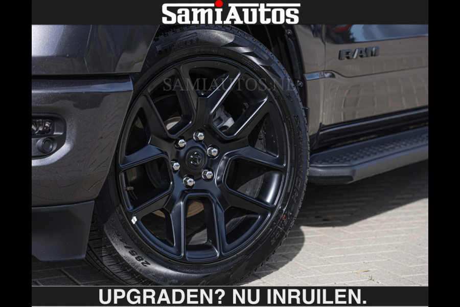 Dodge Ram SPORT | MEEST VOLLE RAM | €69950,- excl | 5.7 V8 HEMI | LUCHTVERING | HUD | MWK | PANO | VOL DIGI SCHERMEN | NIGHT EDITION | DUBBELE CABINE | 5 PERSOONS | DC | CREW CAB | TOP STAAT | KLEUR: GRANITE NIGHT EDITION GEWELDIGE KLEUR |