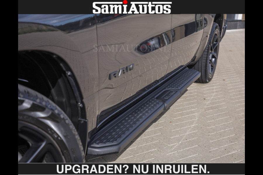 Dodge Ram SPORT | MEEST VOLLE RAM | €69950,- excl | 5.7 V8 HEMI | LUCHTVERING | HUD | MWK | PANO | VOL DIGI SCHERMEN | NIGHT EDITION | DUBBELE CABINE | 5 PERSOONS | DC | CREW CAB | TOP STAAT | KLEUR: GRANITE NIGHT EDITION GEWELDIGE KLEUR |