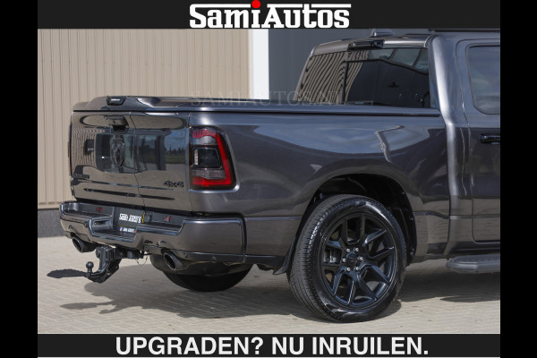 Dodge Ram SPORT | MEEST VOLLE RAM | €69950,- excl | 5.7 V8 HEMI | LUCHTVERING | HUD | MWK | PANO | VOL DIGI SCHERMEN | NIGHT EDITION | DUBBELE CABINE | 5 PERSOONS | DC | CREW CAB | TOP STAAT | KLEUR: GRANITE NIGHT EDITION GEWELDIGE KLEUR |