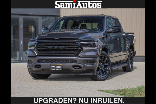 Dodge Ram SPORT | MEEST VOLLE RAM | €69950,- excl | 5.7 V8 HEMI | LUCHTVERING | HUD | MWK | PANO | VOL DIGI SCHERMEN | NIGHT EDITION | DUBBELE CABINE | 5 PERSOONS | DC | CREW CAB | TOP STAAT | KLEUR: GRANITE NIGHT EDITION GEWELDIGE KLEUR |