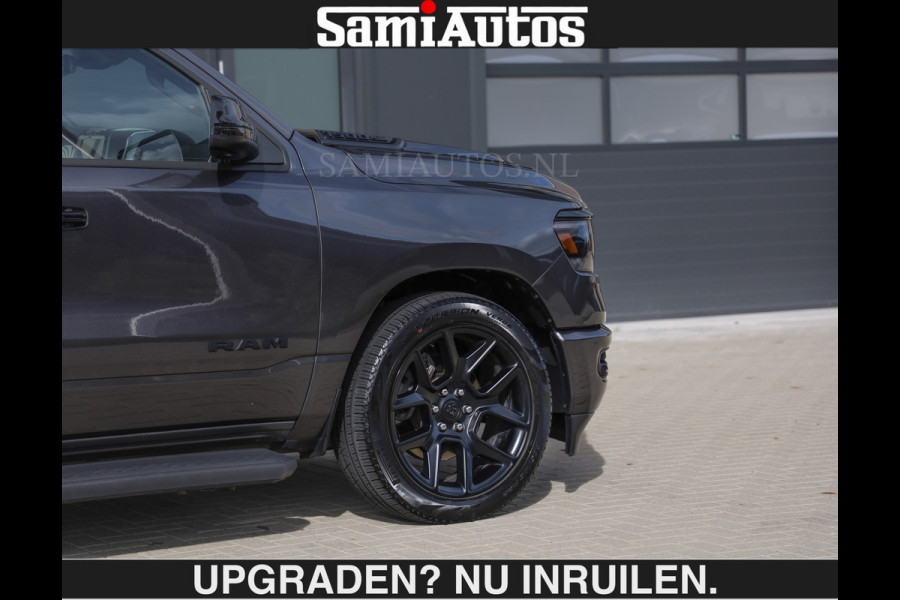 Dodge Ram SPORT | MEEST VOLLE RAM | €69950,- excl | 5.7 V8 HEMI | LUCHTVERING | HUD | MWK | PANO | VOL DIGI SCHERMEN | NIGHT EDITION | DUBBELE CABINE | 5 PERSOONS | DC | CREW CAB | TOP STAAT | KLEUR: GRANITE NIGHT EDITION GEWELDIGE KLEUR |