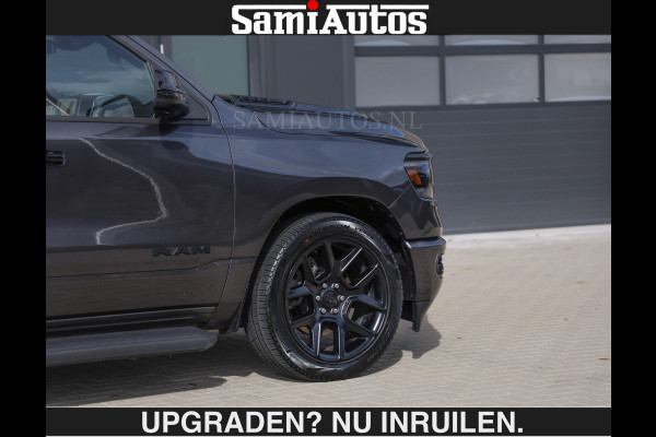 Dodge Ram SPORT | MEEST VOLLE RAM | €69950,- excl | 5.7 V8 HEMI | LUCHTVERING | HUD | MWK | PANO | VOL DIGI SCHERMEN | NIGHT EDITION | DUBBELE CABINE | 5 PERSOONS | DC | CREW CAB | TOP STAAT | KLEUR: GRANITE NIGHT EDITION GEWELDIGE KLEUR |
