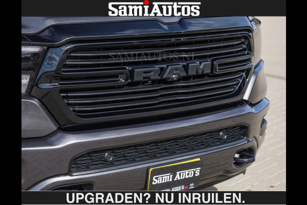 Dodge Ram SPORT | MEEST VOLLE RAM | €69950,- excl | 5.7 V8 HEMI | LUCHTVERING | HUD | MWK | PANO | VOL DIGI SCHERMEN | NIGHT EDITION | DUBBELE CABINE | 5 PERSOONS | DC | CREW CAB | TOP STAAT | KLEUR: GRANITE NIGHT EDITION GEWELDIGE KLEUR |