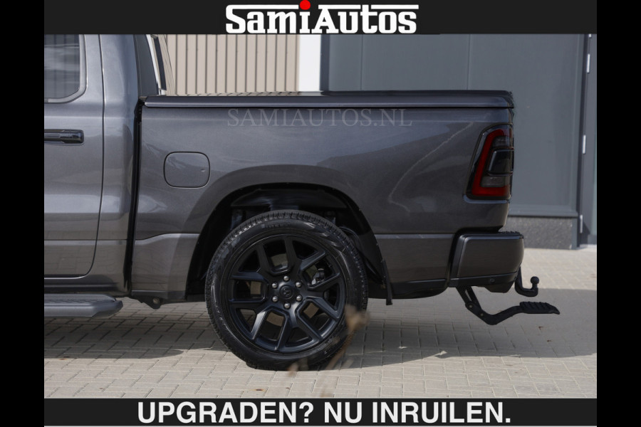 Dodge Ram SPORT | MEEST VOLLE RAM | €69950,- excl | 5.7 V8 HEMI | LUCHTVERING | HUD | MWK | PANO | VOL DIGI SCHERMEN | NIGHT EDITION | DUBBELE CABINE | 5 PERSOONS | DC | CREW CAB | TOP STAAT | KLEUR: GRANITE NIGHT EDITION GEWELDIGE KLEUR |