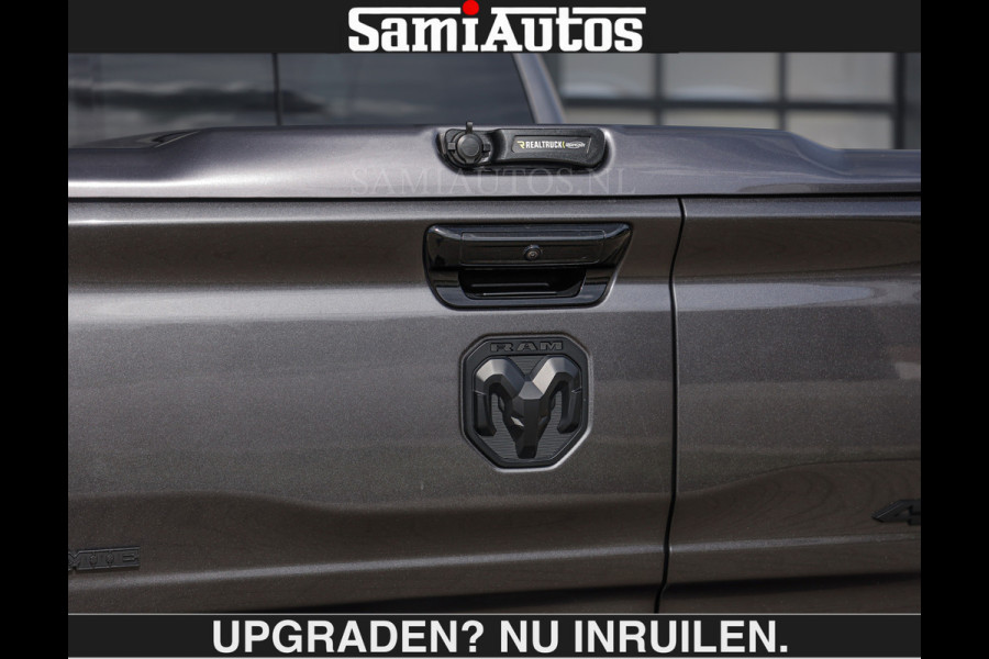 Dodge Ram SPORT | MEEST VOLLE RAM | €69950,- excl | 5.7 V8 HEMI | LUCHTVERING | HUD | MWK | PANO | VOL DIGI SCHERMEN | NIGHT EDITION | DUBBELE CABINE | 5 PERSOONS | DC | CREW CAB | TOP STAAT | KLEUR: GRANITE NIGHT EDITION GEWELDIGE KLEUR |