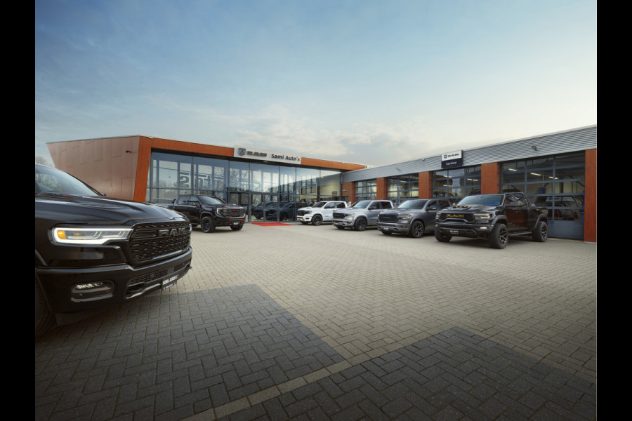 Dodge Ram SPORT | MEEST VOLLE RAM | €69950,- excl | 5.7 V8 HEMI | LUCHTVERING | HUD | MWK | PANO | VOL DIGI SCHERMEN | NIGHT EDITION | DUBBELE CABINE | 5 PERSOONS | DC | CREW CAB | TOP STAAT | KLEUR: GRANITE NIGHT EDITION GEWELDIGE KLEUR |