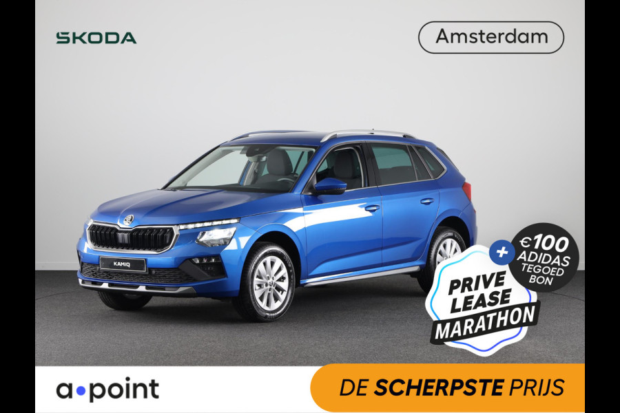 Škoda Kamiq Business Edition 1.0 TSI 115 pk 6 versn. Hand Private Lease vanaf € 492,- per maand |Trekhaak | Stoelverwarming | Achteruitrijcamera |Apple CarPlay | Android Auto