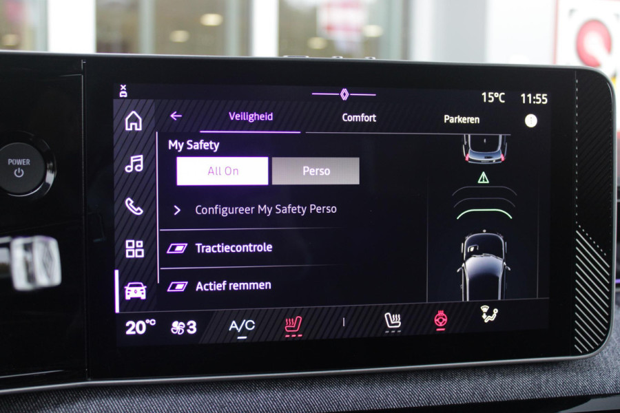 Renault 5 COMFORT RANGE TECHNO 150PK 52 kWh *NIEUWE AUTO!* | PACK WINTER TECHNO: (ELEKTRISCH VERWARMBARE VOORSTOELEN, ELEKTRISCH VERWARMBAAR STUURWIEL, BESTUUDERSSTOEL MET ELEKTRSCH VERSTELBARE LENDESTEUN, IN HOOGTE VERSTELBARE PASSAGIERSSTOEL) | ZWART DAK | LICHTMETALEN VELGEN 18" | ADAPTIVE CRUISE CONTROL | FULL LED KOPLAMPEN MET FRANSE VLAG | ELEKTRTISCH INKLABARE EN VERWARMBARE BUITENSPIEGELS | ACHTERUITRIJ CAMERA | SFEER VERLICHTING | GOOGLE MAPS NAVIGATIE | DRAADLOZE TELEFOONLADER | PRIVACY GLASS | 100KW SNELLAAD FUNCTIE | DRAADLOZE APPLE CARPLAY/ANDROID AUTO | DAB+ RADIO