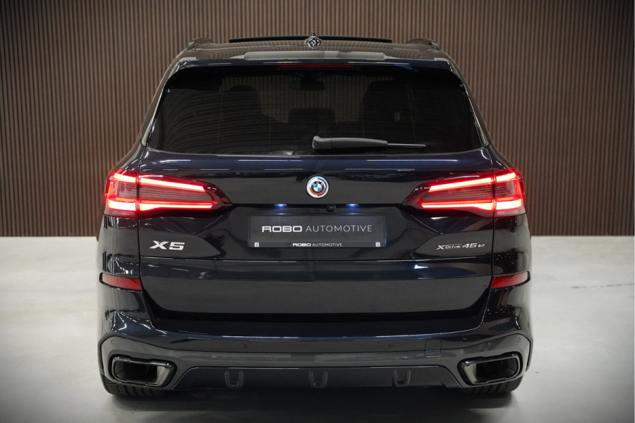 BMW X5 xDrive45e High Executive M Sport | Panoramadak | Head-Up Display | Harman Kardon | Camera | Stoelverwarming | Softclose | Memory Seat | Luchtvering | Laser | Adaptive Cruise Control | Trekhaak | Achterbank Verwarmd | App