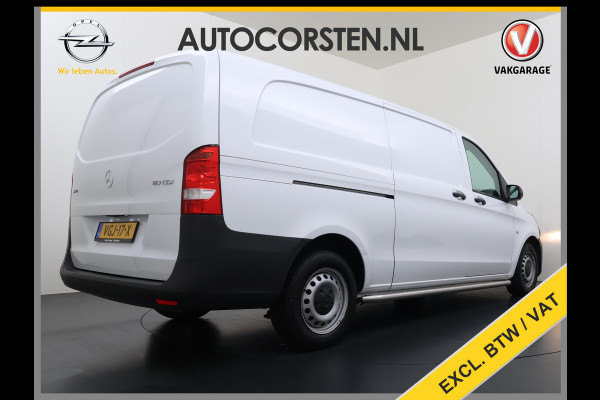 Mercedes-Benz Vito 110CDI Extra Lang *OPRIJ-PLAAT* 3-Pers.Camera Airco Bluetooth Licht-/regensensor Betonplex Vloer Wandbetimmering Sidebars Euro 6 Origineel Nederlandse Auto