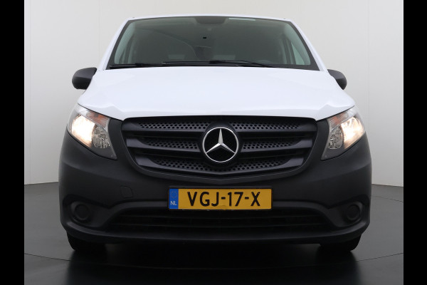 Mercedes-Benz Vito 110CDI Extra Lang *OPRIJ-PLAAT* 3-Pers.Camera Airco Bluetooth Licht-/regensensor Betonplex Vloer Wandbetimmering Sidebars Euro 6 Origineel Nederlandse Auto