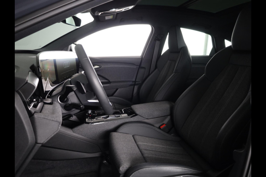 Audi Q6 Sportback e-tron Advanced edition 83 kWh 252 pk | Private lease vanaf € 998,- per maand | Verlengde garantie | Navigatie | Warmtepomp | Panoramadak | Parkeersensoren (Park assist) | Rondomzicht camera | Stoelverwarming v/a |